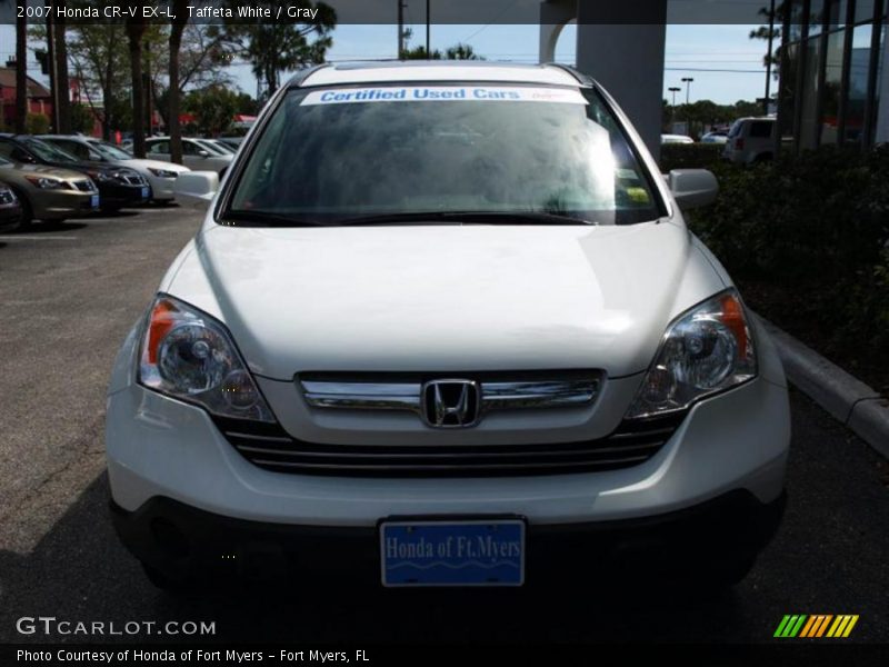 Taffeta White / Gray 2007 Honda CR-V EX-L