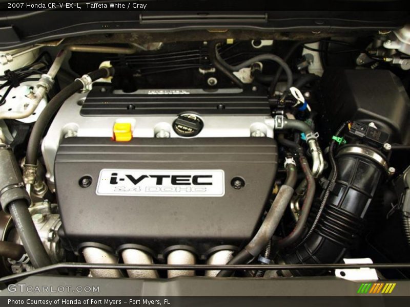 Taffeta White / Gray 2007 Honda CR-V EX-L