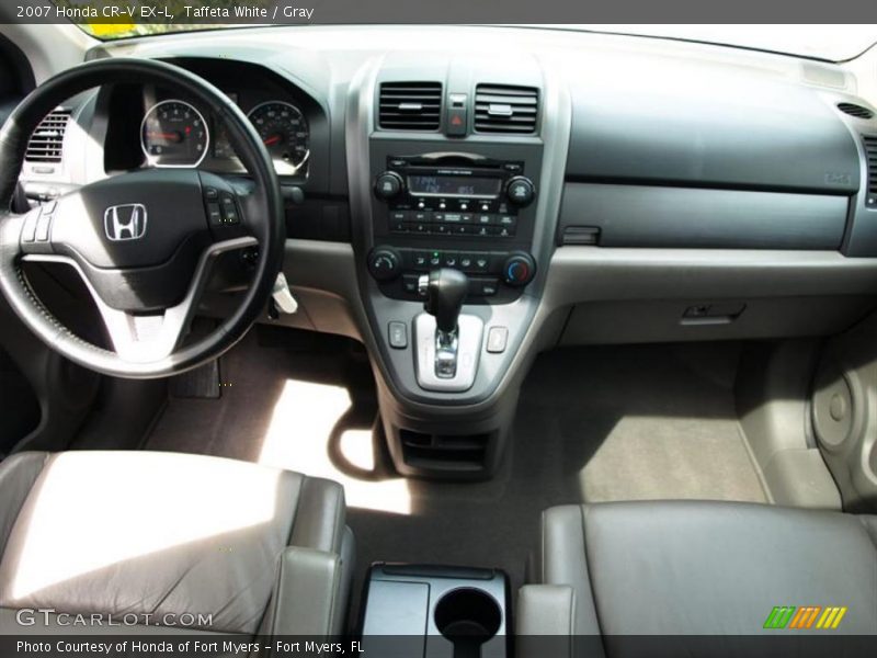 Taffeta White / Gray 2007 Honda CR-V EX-L