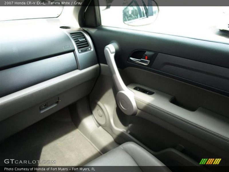 Taffeta White / Gray 2007 Honda CR-V EX-L