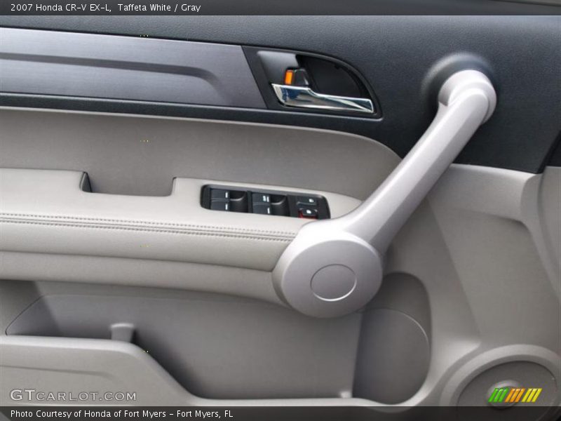 Taffeta White / Gray 2007 Honda CR-V EX-L