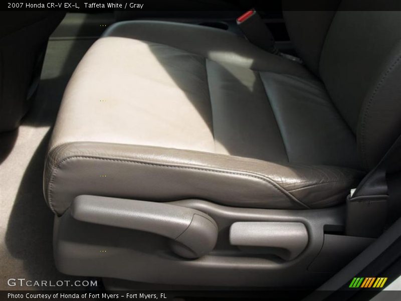 Taffeta White / Gray 2007 Honda CR-V EX-L