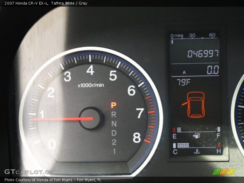 Taffeta White / Gray 2007 Honda CR-V EX-L