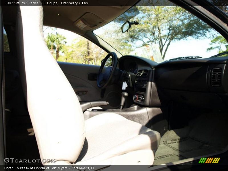 Cranberry / Tan 2002 Saturn S Series SC1 Coupe