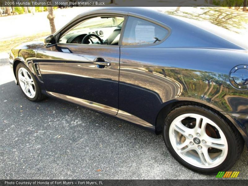 Moonlit Blue Metallic / Black 2006 Hyundai Tiburon GS