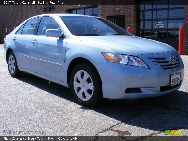 Sky Blue Pearl / Ash 2007 Toyota Camry LE
