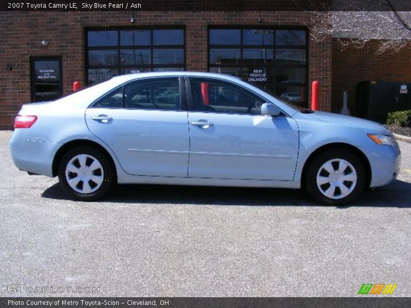 Sky Blue Pearl / Ash 2007 Toyota Camry LE