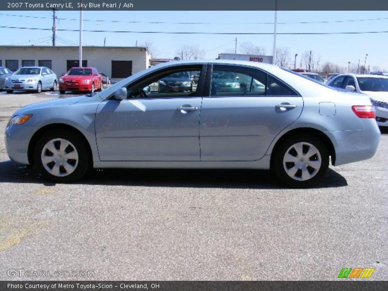 Sky Blue Pearl / Ash 2007 Toyota Camry LE