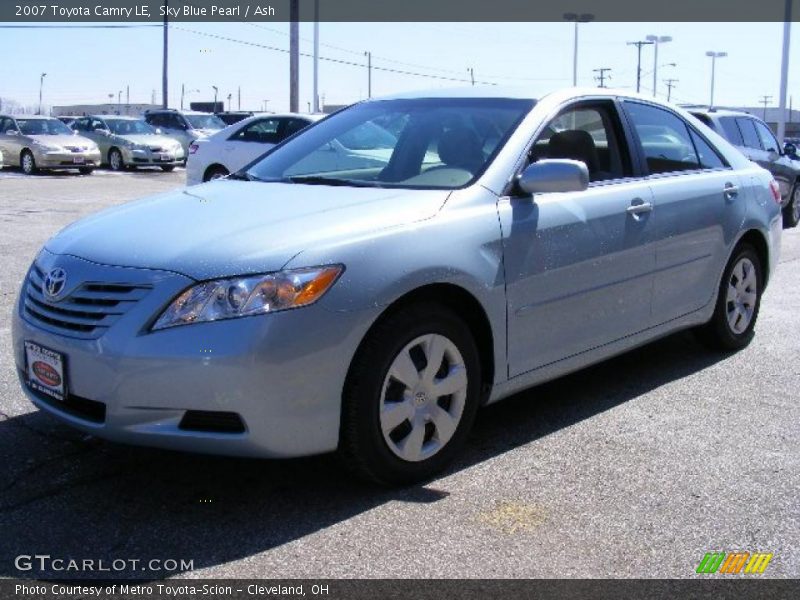 Sky Blue Pearl / Ash 2007 Toyota Camry LE