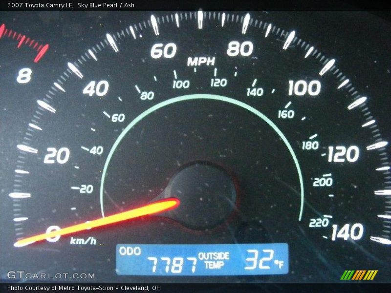 Sky Blue Pearl / Ash 2007 Toyota Camry LE