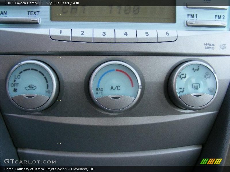 Sky Blue Pearl / Ash 2007 Toyota Camry LE
