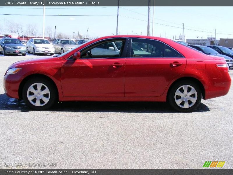 Barcelona Red Metallic / Bisque 2007 Toyota Camry LE