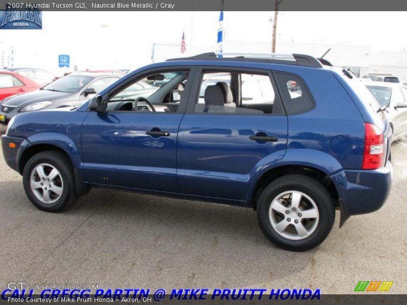 Nautical Blue Metallic / Gray 2007 Hyundai Tucson GLS