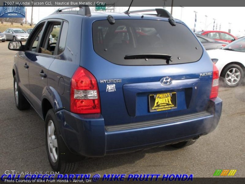 Nautical Blue Metallic / Gray 2007 Hyundai Tucson GLS