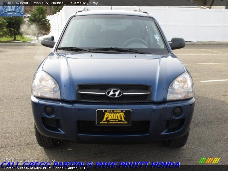 Nautical Blue Metallic / Gray 2007 Hyundai Tucson GLS