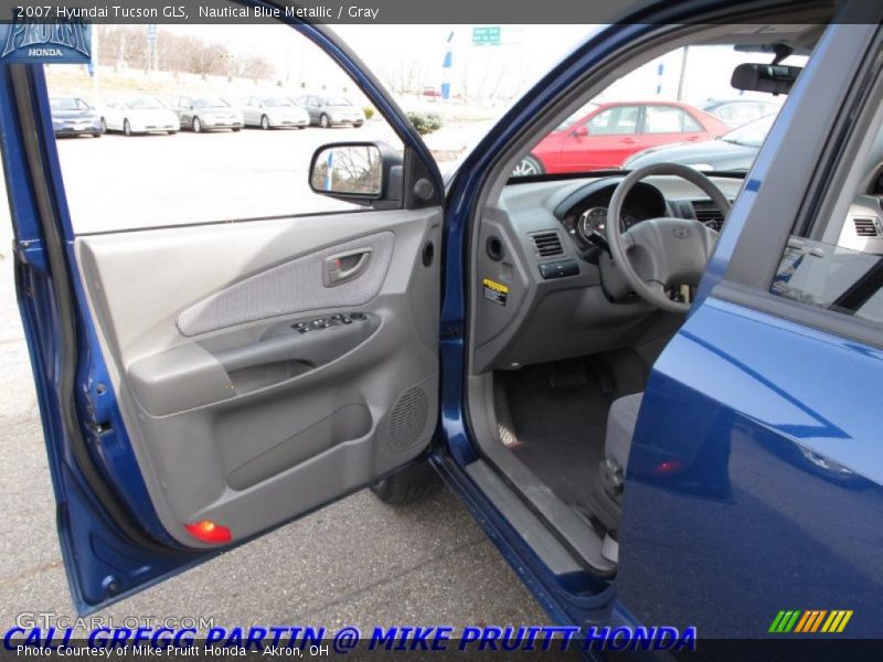 Nautical Blue Metallic / Gray 2007 Hyundai Tucson GLS