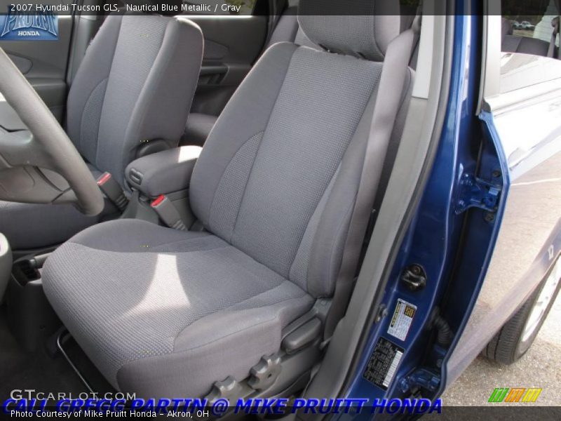 Nautical Blue Metallic / Gray 2007 Hyundai Tucson GLS