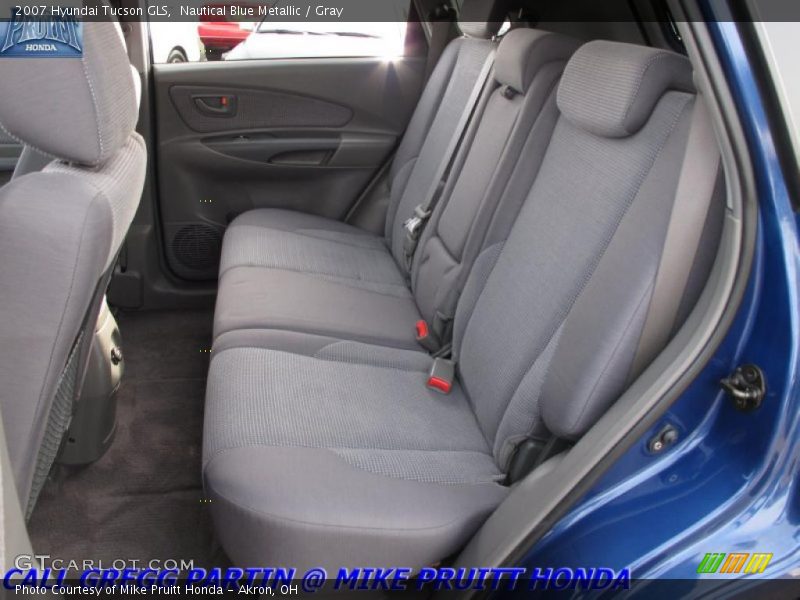 Nautical Blue Metallic / Gray 2007 Hyundai Tucson GLS