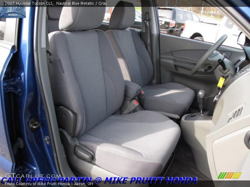 Nautical Blue Metallic / Gray 2007 Hyundai Tucson GLS