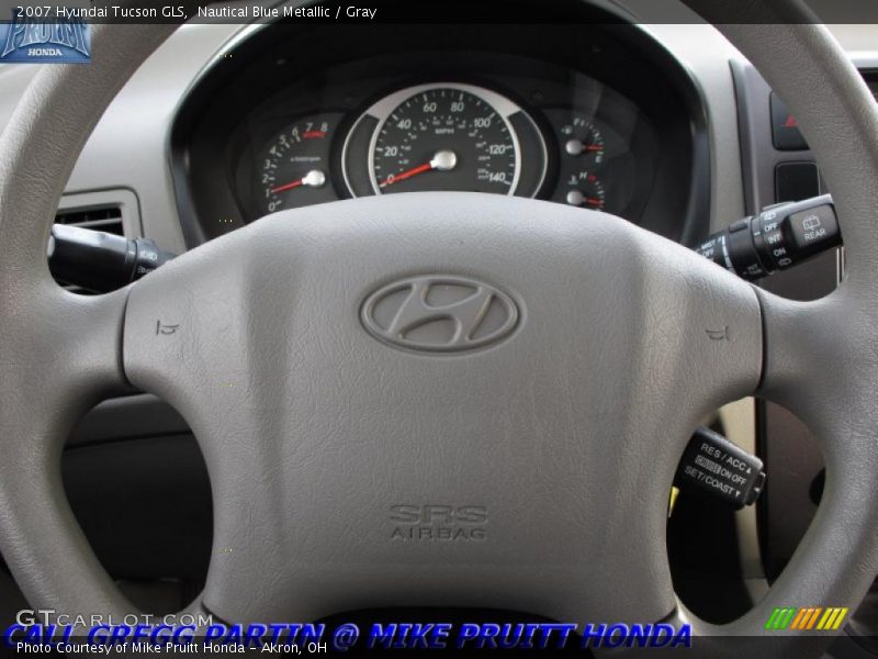 Nautical Blue Metallic / Gray 2007 Hyundai Tucson GLS