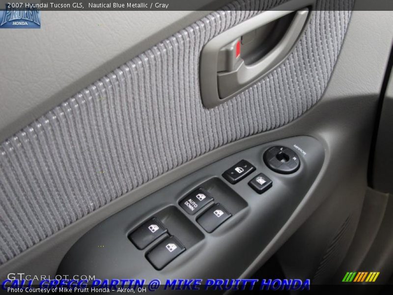 Nautical Blue Metallic / Gray 2007 Hyundai Tucson GLS