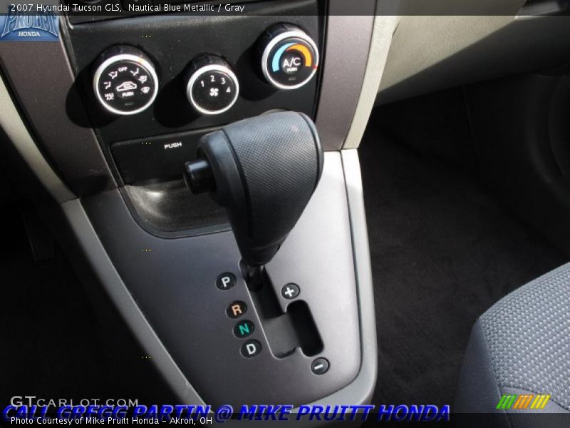 Nautical Blue Metallic / Gray 2007 Hyundai Tucson GLS