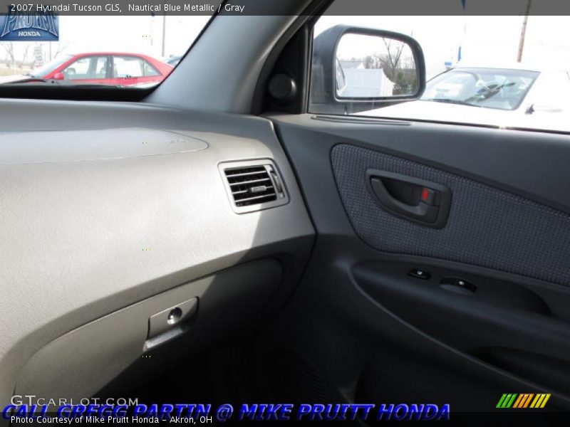 Nautical Blue Metallic / Gray 2007 Hyundai Tucson GLS