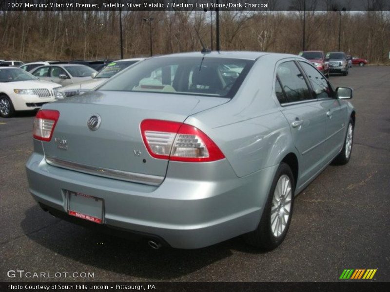 Satellite Silver Metallic / Medium Light Stone/Dark Charcoal 2007 Mercury Milan V6 Premier