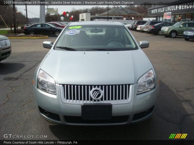 Satellite Silver Metallic / Medium Light Stone/Dark Charcoal 2007 Mercury Milan V6 Premier