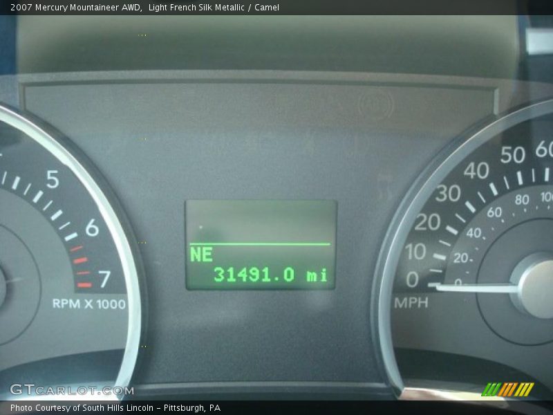 Light French Silk Metallic / Camel 2007 Mercury Mountaineer AWD
