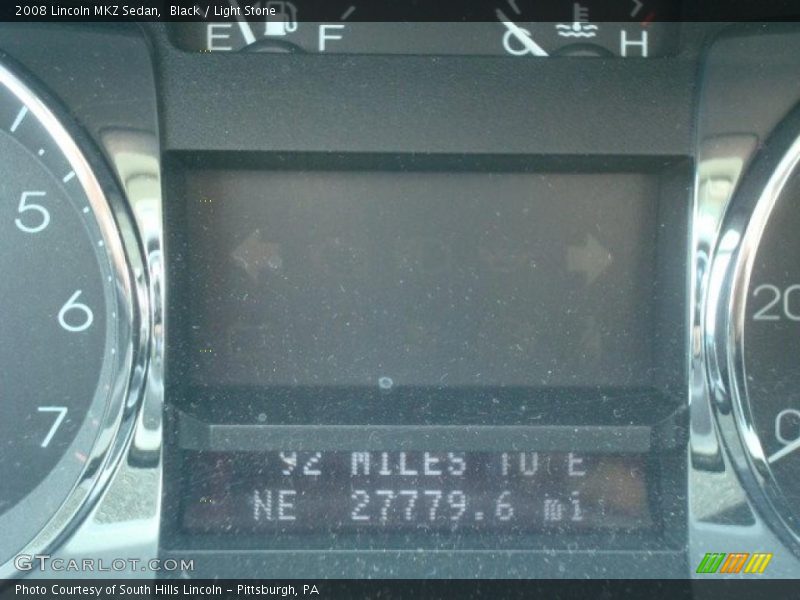 Black / Light Stone 2008 Lincoln MKZ Sedan
