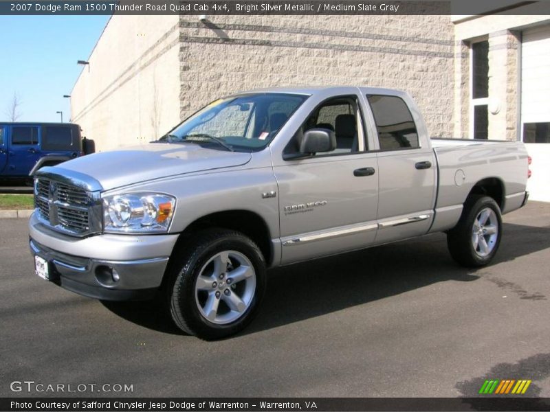 Bright Silver Metallic / Medium Slate Gray 2007 Dodge Ram 1500 Thunder Road Quad Cab 4x4