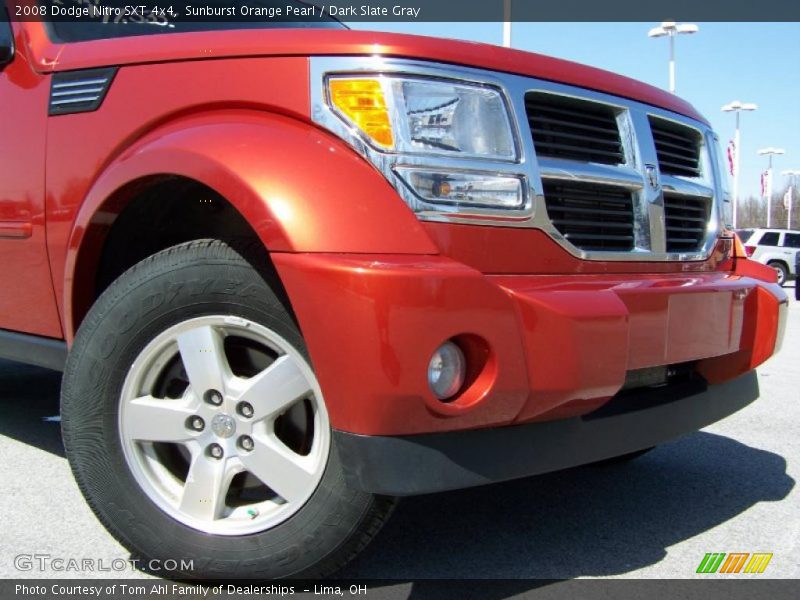 Sunburst Orange Pearl / Dark Slate Gray 2008 Dodge Nitro SXT 4x4
