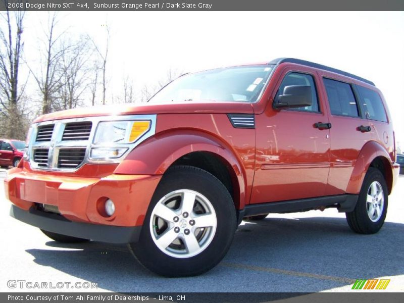 Sunburst Orange Pearl / Dark Slate Gray 2008 Dodge Nitro SXT 4x4