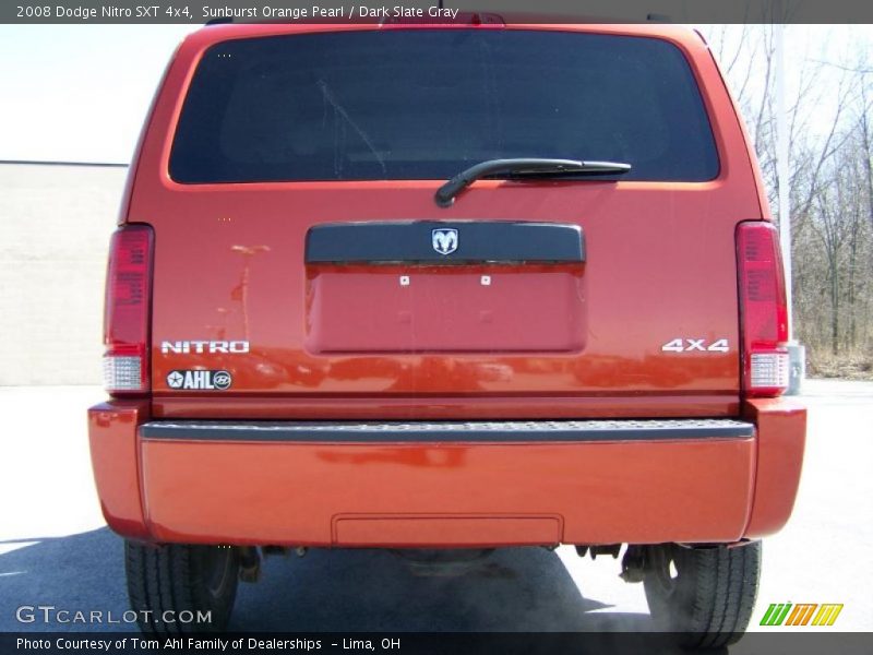 Sunburst Orange Pearl / Dark Slate Gray 2008 Dodge Nitro SXT 4x4