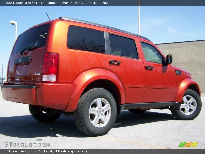 Sunburst Orange Pearl / Dark Slate Gray 2008 Dodge Nitro SXT 4x4