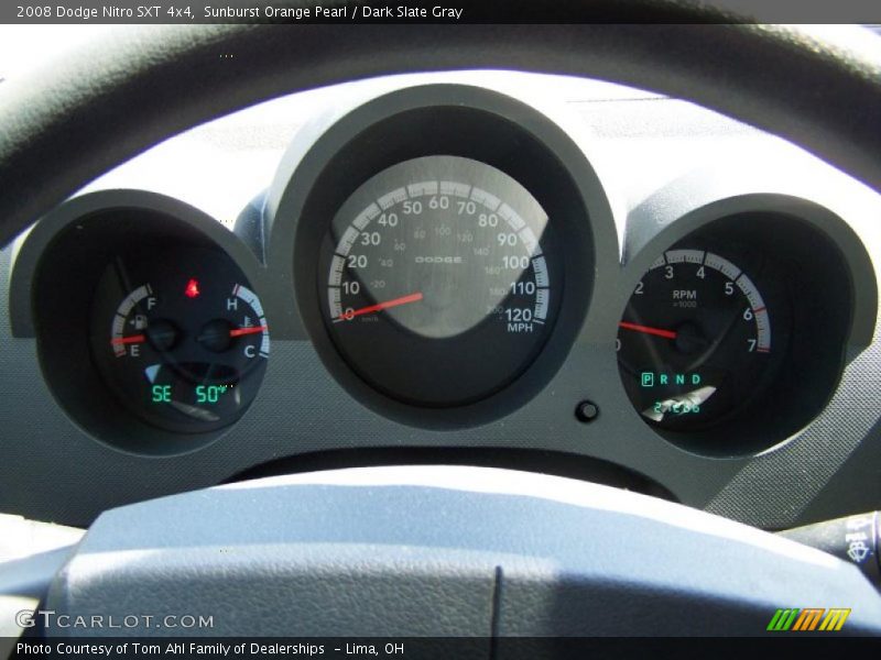 Sunburst Orange Pearl / Dark Slate Gray 2008 Dodge Nitro SXT 4x4