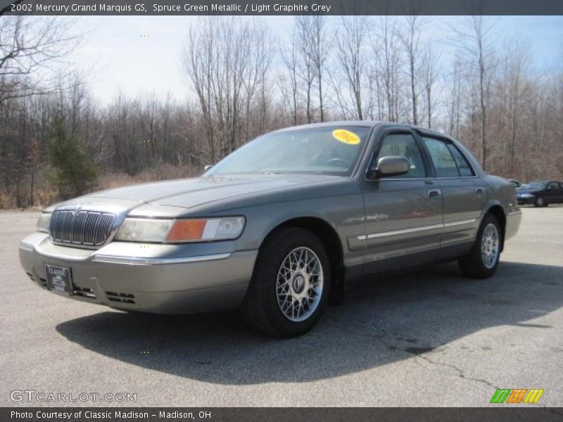 Spruce Green Metallic / Light Graphite Grey 2002 Mercury Grand Marquis GS