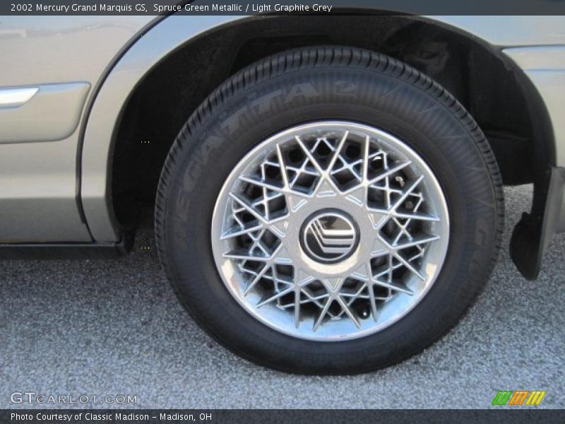 Spruce Green Metallic / Light Graphite Grey 2002 Mercury Grand Marquis GS