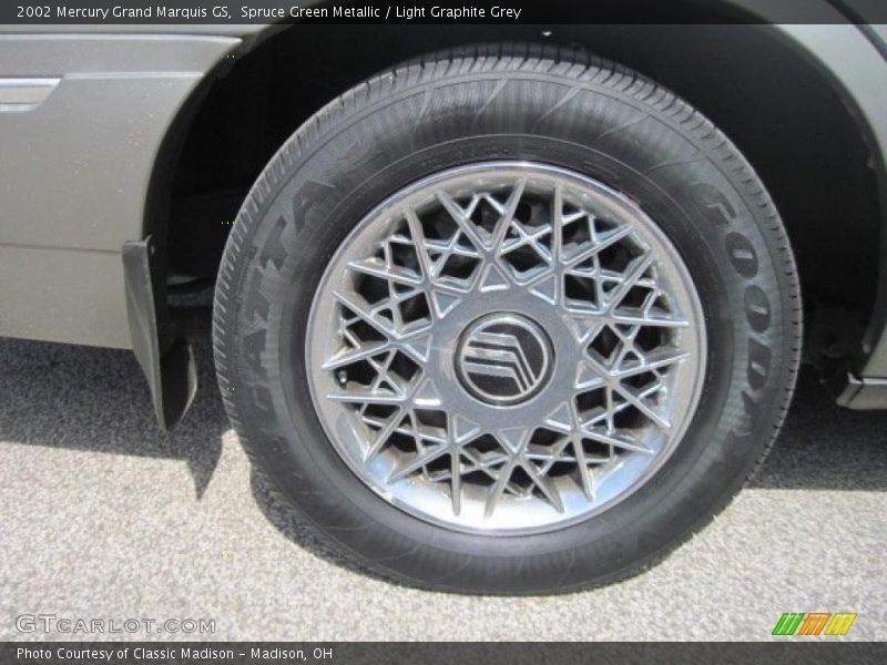 Spruce Green Metallic / Light Graphite Grey 2002 Mercury Grand Marquis GS