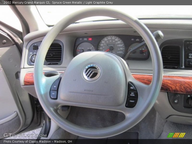 Spruce Green Metallic / Light Graphite Grey 2002 Mercury Grand Marquis GS
