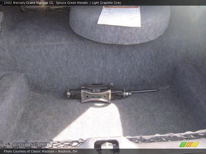 Spruce Green Metallic / Light Graphite Grey 2002 Mercury Grand Marquis GS