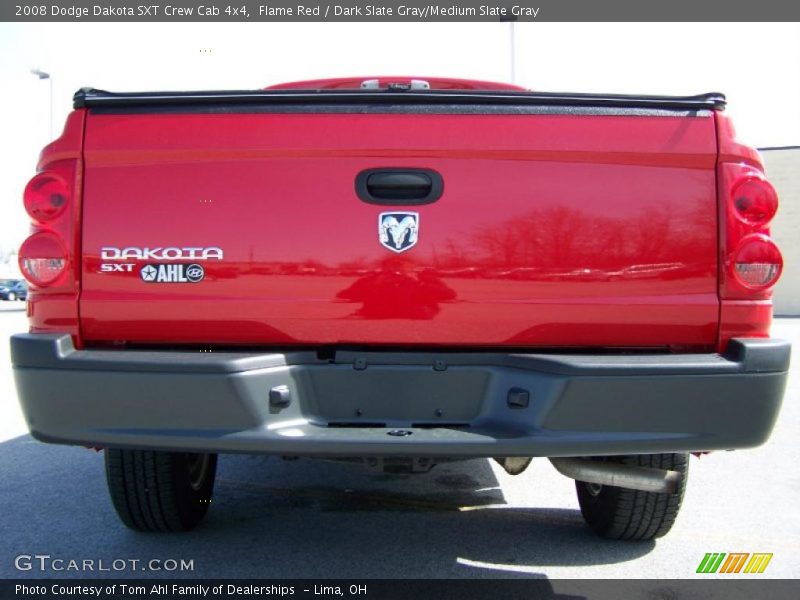 Flame Red / Dark Slate Gray/Medium Slate Gray 2008 Dodge Dakota SXT Crew Cab 4x4