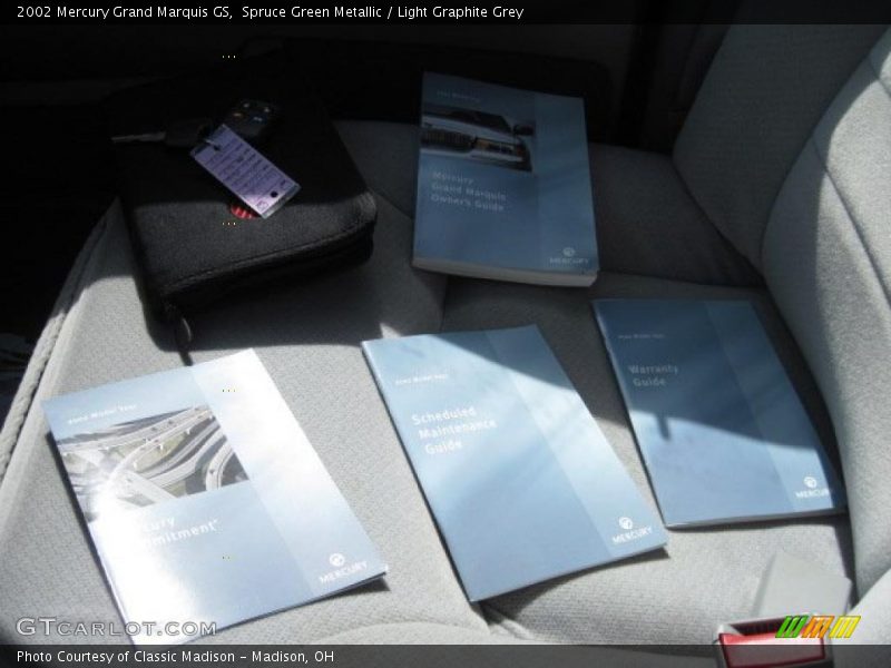 Spruce Green Metallic / Light Graphite Grey 2002 Mercury Grand Marquis GS