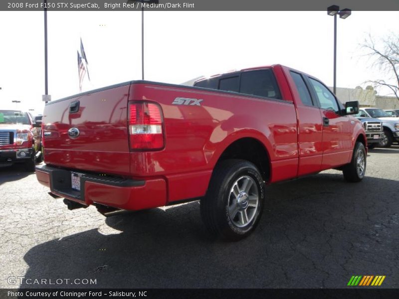 Bright Red / Medium/Dark Flint 2008 Ford F150 STX SuperCab
