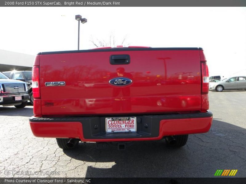 Bright Red / Medium/Dark Flint 2008 Ford F150 STX SuperCab