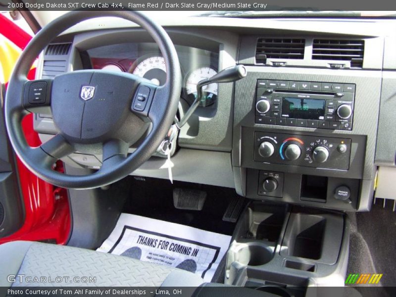 Flame Red / Dark Slate Gray/Medium Slate Gray 2008 Dodge Dakota SXT Crew Cab 4x4