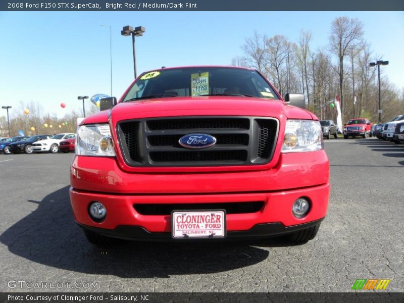 Bright Red / Medium/Dark Flint 2008 Ford F150 STX SuperCab