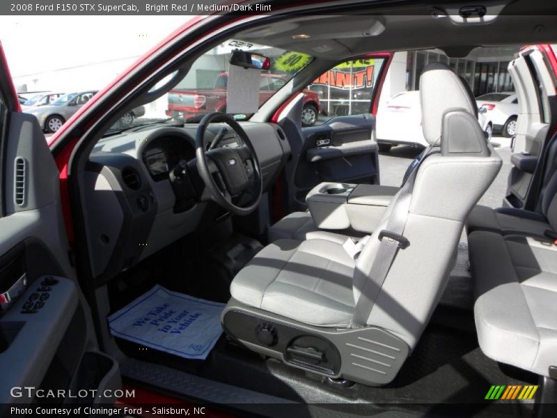 Bright Red / Medium/Dark Flint 2008 Ford F150 STX SuperCab