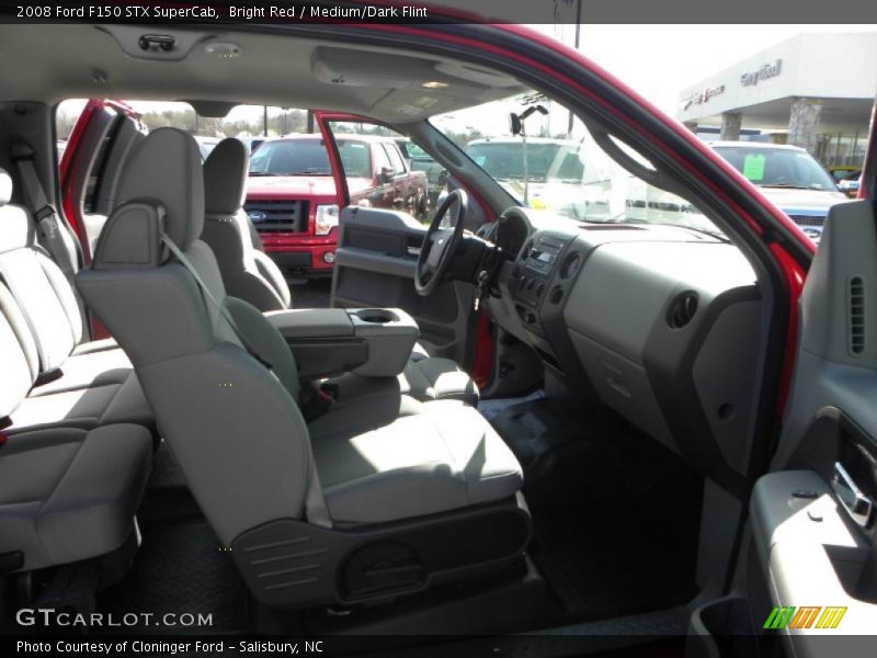 Bright Red / Medium/Dark Flint 2008 Ford F150 STX SuperCab